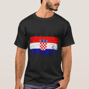 Croatian National Flag Vintage Gift T-Shirt