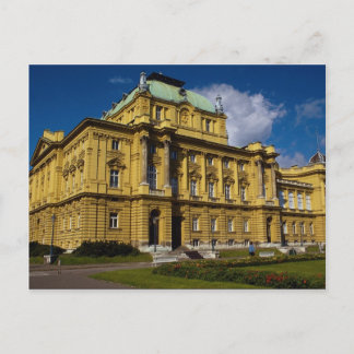 Croatian National Theatre, Zagreb, Croatia Postcard