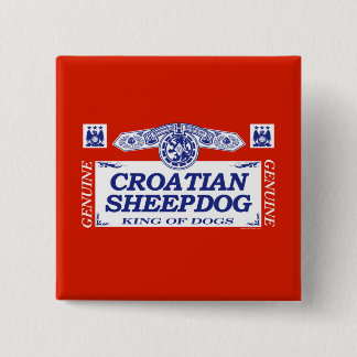 Croatian Sheepdog 15 Cm Square Badge