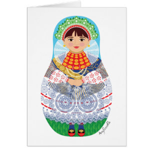 Croatian, Slavonija Matryoshka, Card