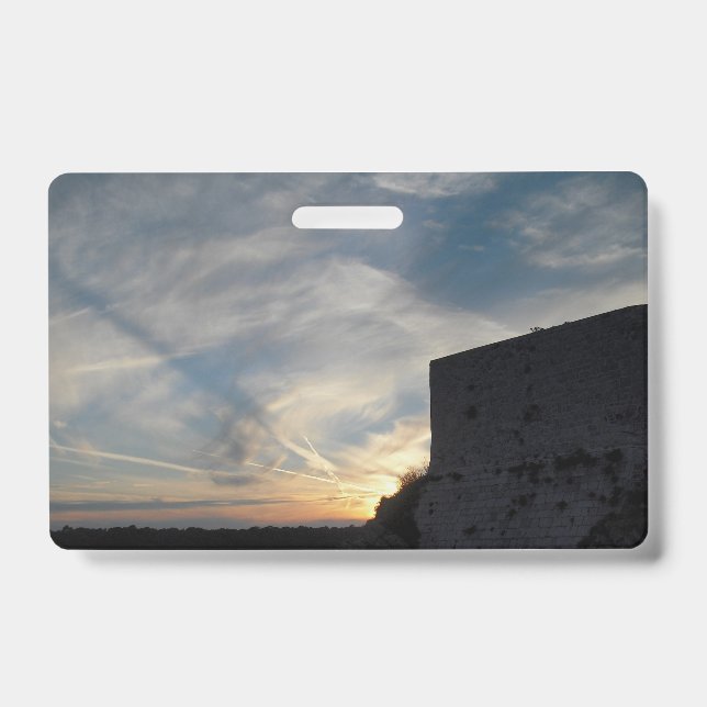 Croatian sunset ID badge (Front)