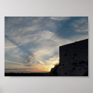 Croatian sunset poster
