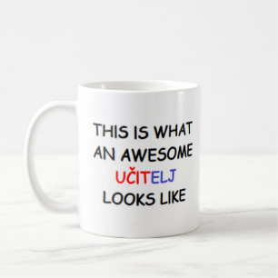 croatian teacher ucitelj, awesome coffee mug