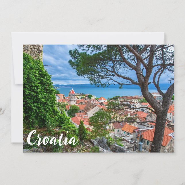 Croatian town Omis. (Front)