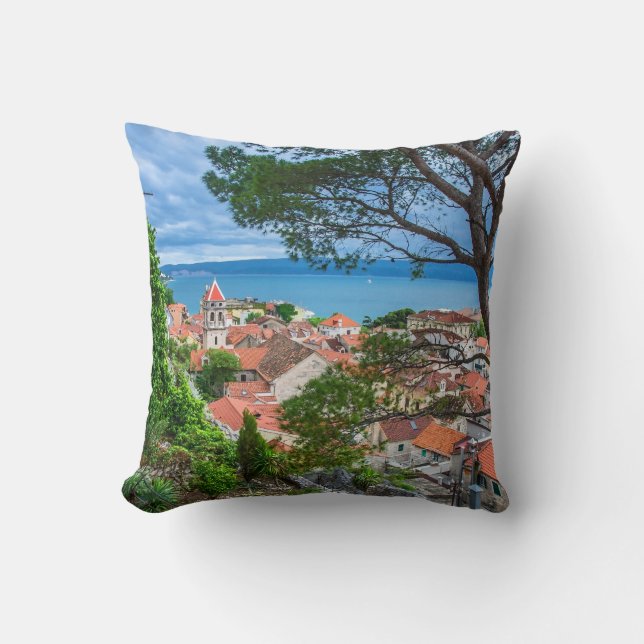 Croatian town Omis Cushion (Front)