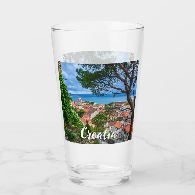 Croatian town Omis Glass (Front)