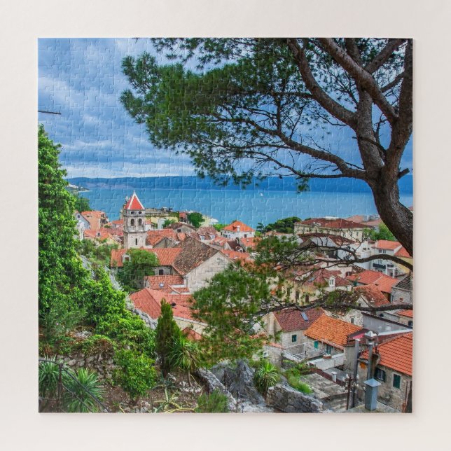 Croatian town Omis Jigsaw Puzzle (Vertical)
