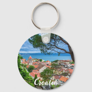 Croatian town Omis Key Ring