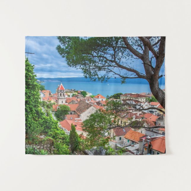 Croatian town Omis Tapestry (Front (Horizontal))