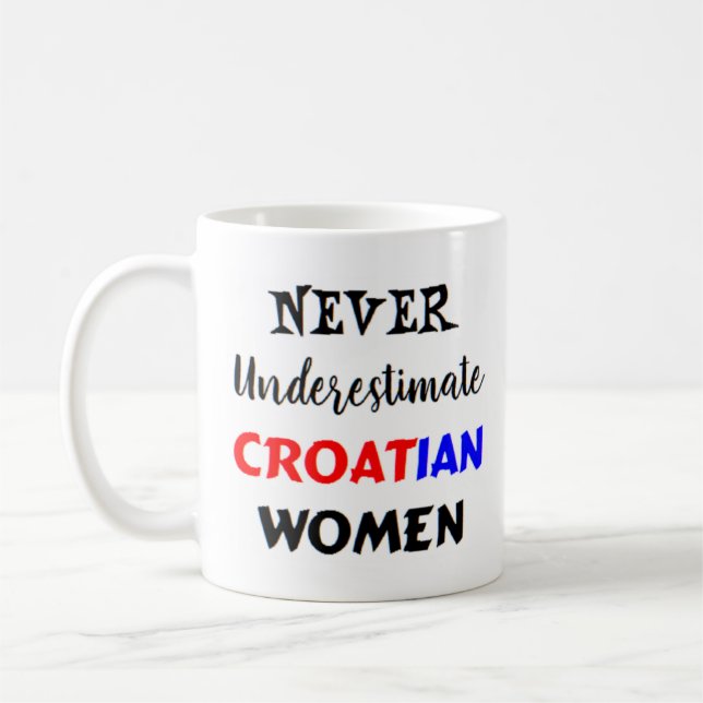 croatian women coffee mug (Left)