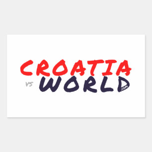CROATIAvsWORLD Rectangular Sticker