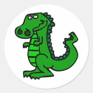croc classic round sticker