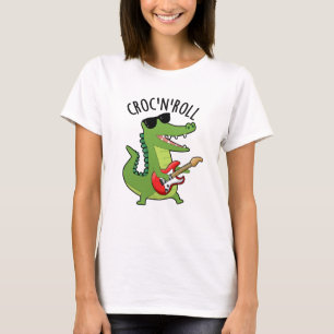 Croc N Roll Funny Crocodile Puns  T-Shirt