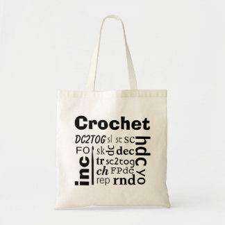 Crochet Abbreviations Tote Bag