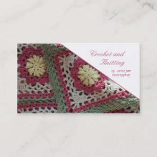 Crochet and Knitting customisable business card