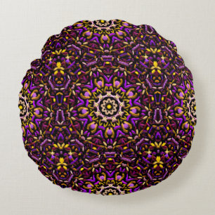 Crochet and Macrame Pattern Round Cushion