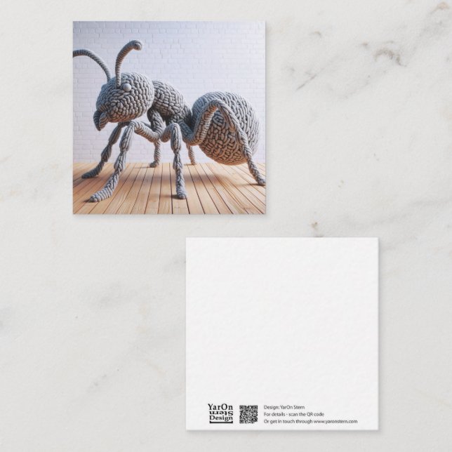 Crochet Ant Greeting Card (Front/Back)