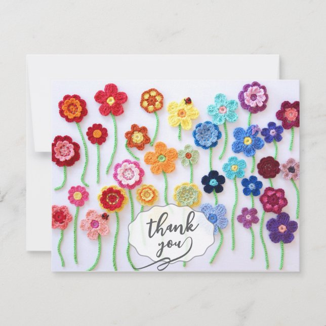 Crochet Art Thank You Card (Front)