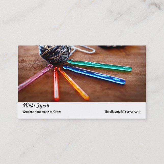 Crochet business  card (Front)