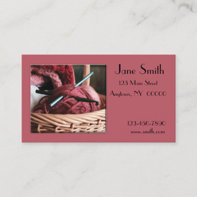 Crochet Business Card (Front)