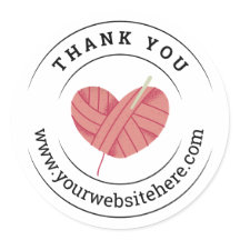Crochet Business Thank You Packaging Sticker
