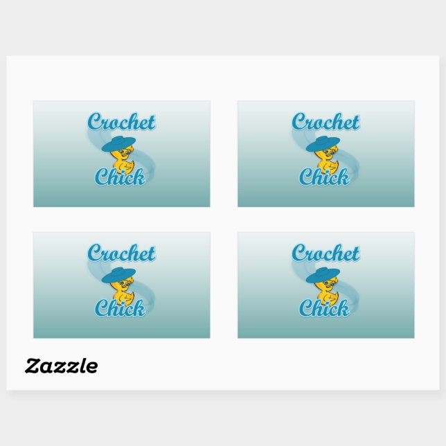 Crochet Chick #3 Rectangular Sticker (Sheet)