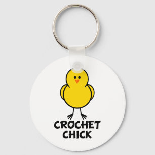 Crochet Chick Key Ring