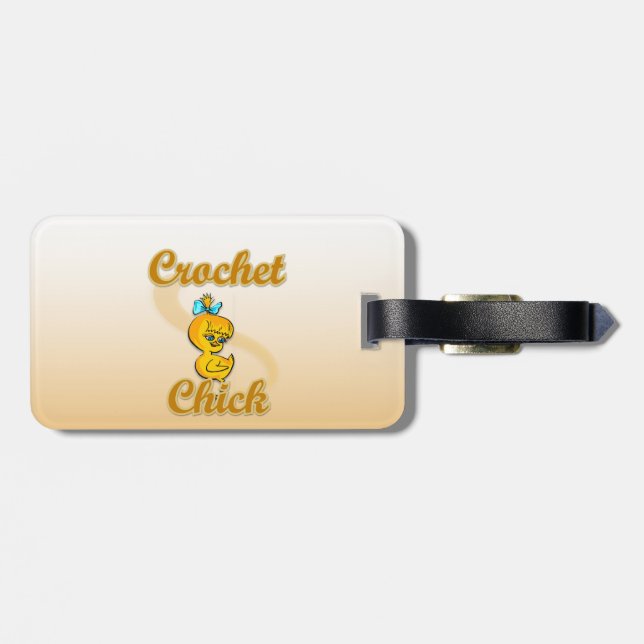 Crochet Chick Luggage Tag (Back Horizontal)
