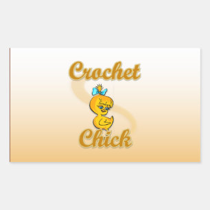 Crochet Chick Rectangular Sticker