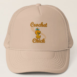 Crochet Chick Trucker Hat