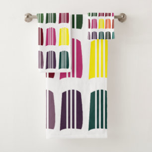 Crochet Colourful Knitting Yarn  Bath Towel Set