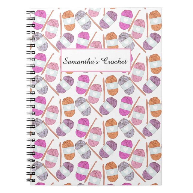 Crochet Craft Yarn Notebook (Front)