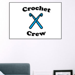 Crochet Crew Hook Funny Poster