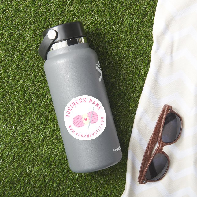 Crochet Crocheting Website Custom Business Name (HydroFlask Insitu)