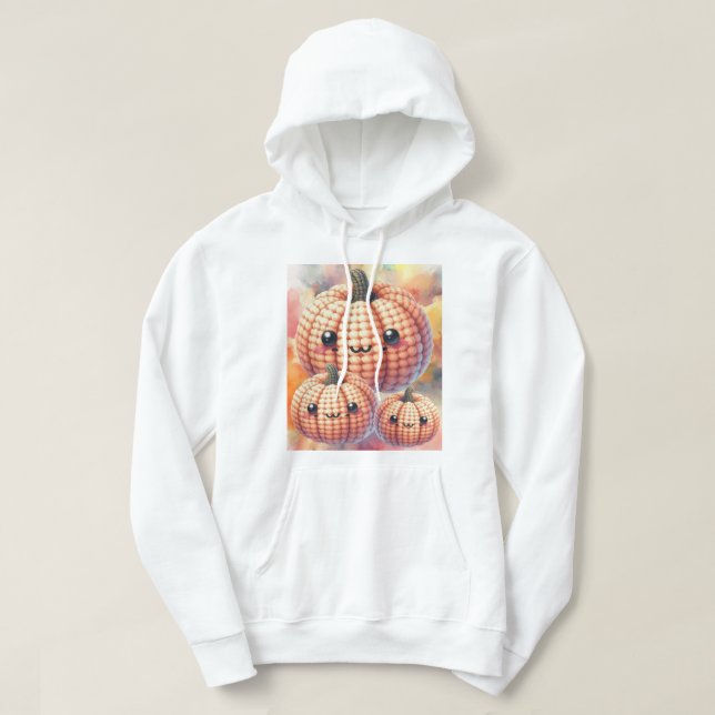 Crochet Cute Pumpkin Hoodie (Design Front)