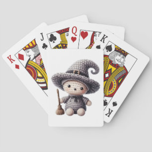 Crochet Cute Witch Playing Cards