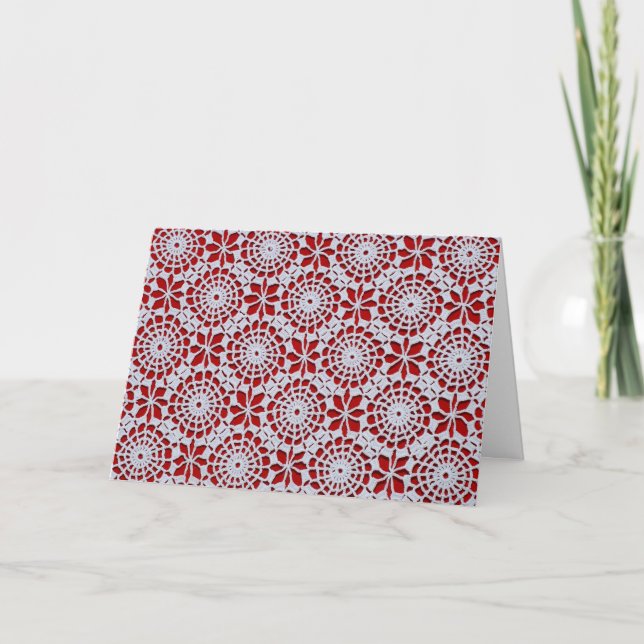 Crochet Design Holiday Card (Front)