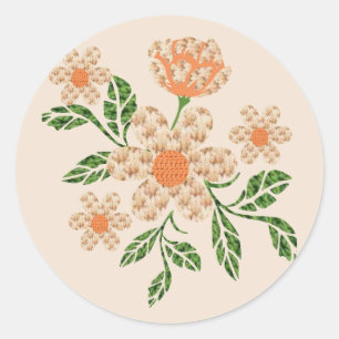Crochet effect flowers Sticker