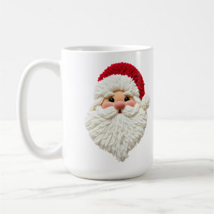 Crochet faux yarn Santa Coffee Mug