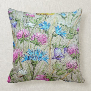 Crochet Floral Print Home Decor Designs Cushion