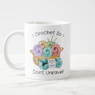 Crochet Funny Personalised Giant Coffee Mug