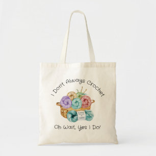 Crochet Funny Personalised Tote Bag