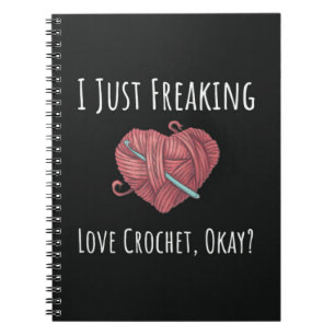 Crochet Gift For Guys Men Crocheter Needlework Notebook