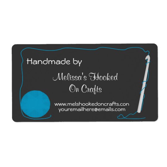 Crochet Handmade by Label Shipping Label