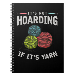 Crochet Hobby Crafting Yarn Knitter Notebook