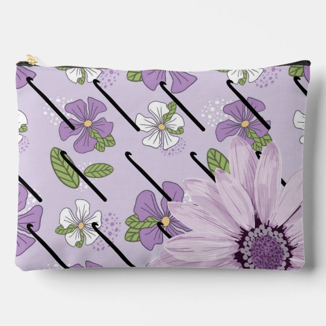 Crochet Hook Kit and Travel Pouch Bag (Front)