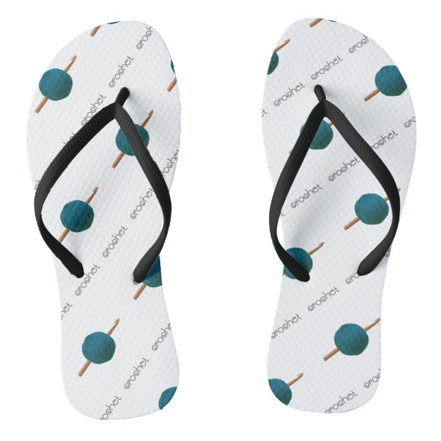 Crochet Hook & Yarn Crafts Thongs (Footbed)