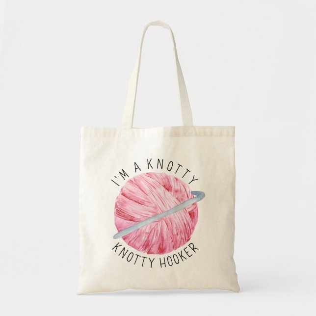 Crochet Joke Tote Bag (Front)