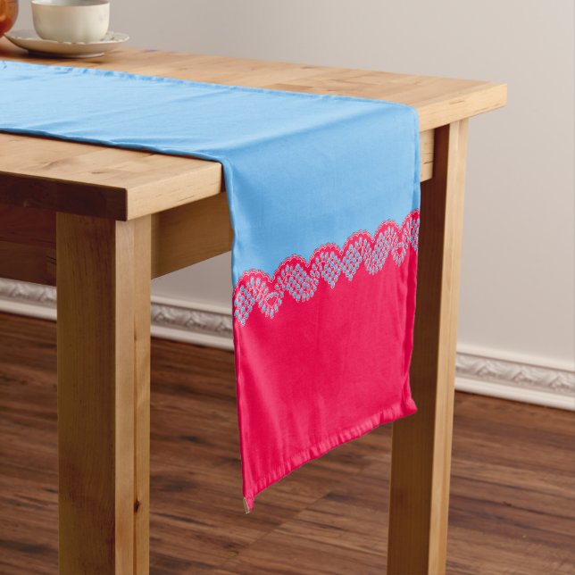 Crochet Lace Short Table Runner (In Situ)