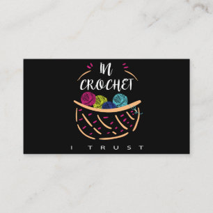 Crochet Lover  Color Crochet I Trust Business Card